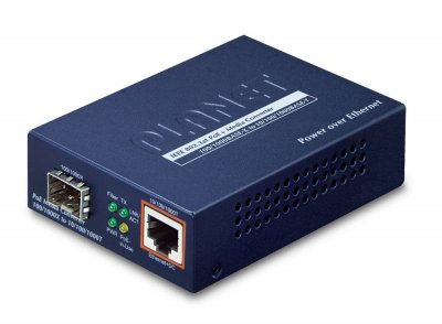 PLANET  GTP-805A CONVERT.FIBRE SFP - RJ45 Gigabit PoE+ 30w