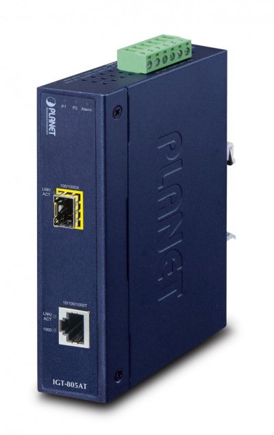 PLANET  IGT-805AT convertisseur de support r&eacute;seau 1000 IGT-805AT