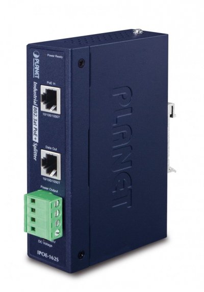 PLANET  IPOE-162S splitter gigabit PoE+ -40/75&deg; 12/24V