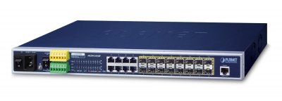 PLANET  MGSW-24160F - Commutateur - C4 - G&eacute;r&eacute; - 8 x 1000Base-T + 16 x 1000Base-X - Montable sur rack