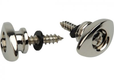 D ADDARIO AND CO Planet Waves PWEEP202 Attaches de sangle Elliptiques Chrom&eacute;