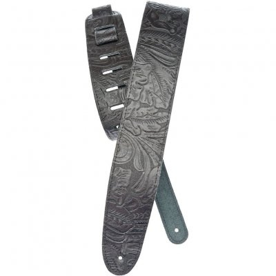DADDARIO Planet Waves Sangle De Guitare En Cuir Estamp&eacute; Planet Waves, Coloris Noir