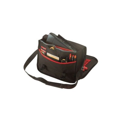 PLANO  488391 559TB Sacoche porte-outils, Noir/rouge, 32 x 40 x 13 cm