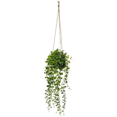 ATMOSPHERA Plante artificielle &agrave; suspendre Pot en ciment - Lierre - 