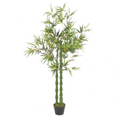 VIDAXL Plante Artificielle Avec Pot Bambou Vert 160 Cm 