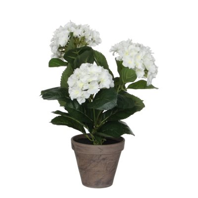 Plante artificielle Blanc Polyester H40xl35xL35cm