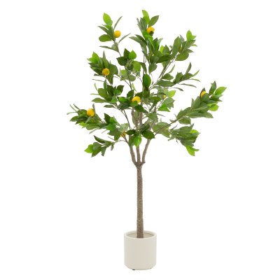 NON RENSEIGNE Plante artificielle citronnier 160 cm plastique avec fruits pot inclus