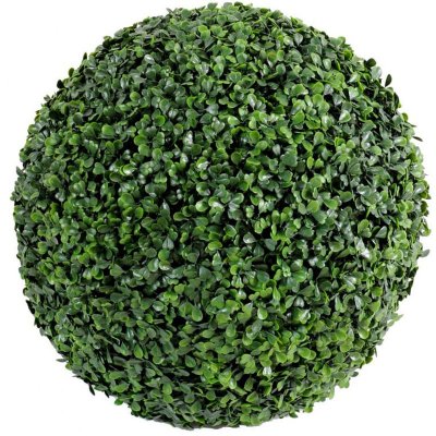 PEGANE Plante artificielle haute gamme Sp&eacute;cial ext&eacute;rieur / Buis boule artificiel - Dim : H.38 x D.38 cm --