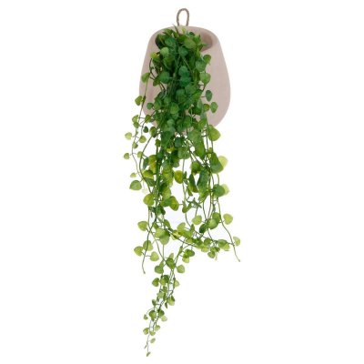 Plante artificielle Lierre en pot &agrave; suspendre H 58 cm