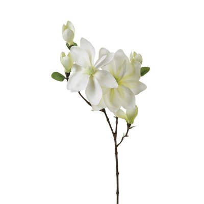 ATMOSPHERA Plante artificielle Tige Magnolia blanc H 83 cm