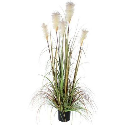 Plante d&eacute;corative mica decorations vert pvc herbe