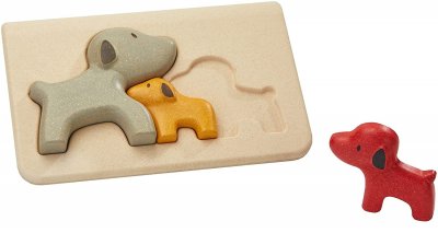 PLAN TOYS PlanToys 4636 Puzzle, Multiple-Dogs