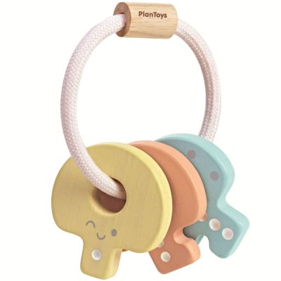 PLAN TOYS PlanToys- Cake Rattle, Keyring (5251), Multicoloured