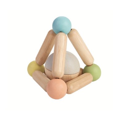 PLAN TOYS PlanToys- Hochet Triangle Pastel Jeux D'eveil, PT5256