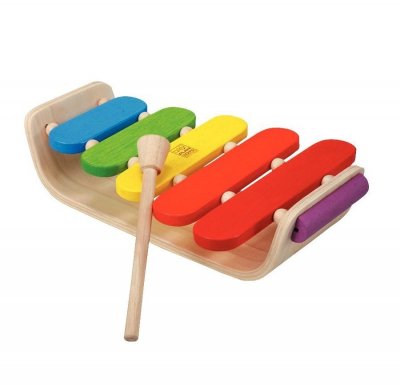 PLAN TOYS Plantoys - Jouets en bois - Xylophone ovale