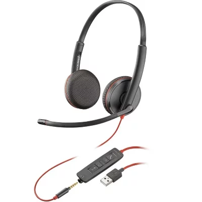 POLY PLANTRONICS Blackwire C3225 casque USB-A+Jack -2 &eacute;couteurs