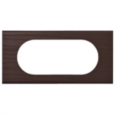 LEGRAND Plaque 4/5 modules 2 postes matiere wengue celiane  069205
