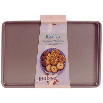 PATISSE Plaque &agrave; four antiadh&eacute;sive - 39x26cm - acier rev&ecirc;tu - 