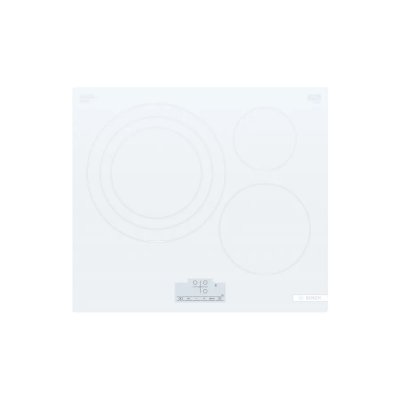 BOSCH Plaque &agrave; Induction  S&eacute;rie 6 3 Zones 7400W Blanche - PID612BB1E