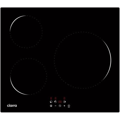 CIARRA Plaque &agrave; induction  CABBIH3-C 3 zones 60 cm 5600 W Noir
