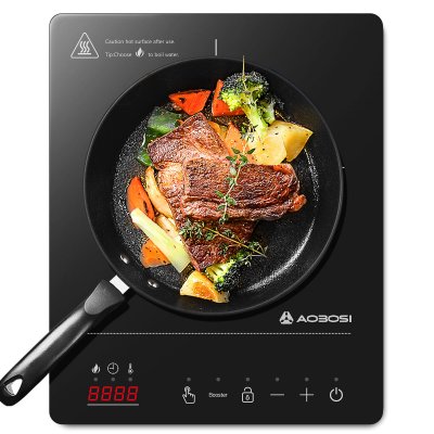 AAOBOSI Plaque &Agrave; Induction Generique Corps Ultra-mince 32x26x4,2 Cm 2000w 20 Niveaux Noir