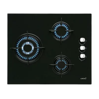 CATA Plaque au gaz  CIB6021BK 60 cm Noir (3 Cuisini&egrave;re)