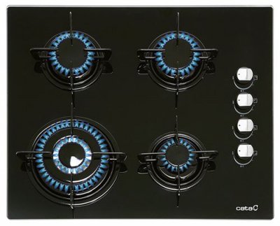 CATA Plaque au gaz  cib6031bk 60 cm noir (4 cuisini&egrave;re) 