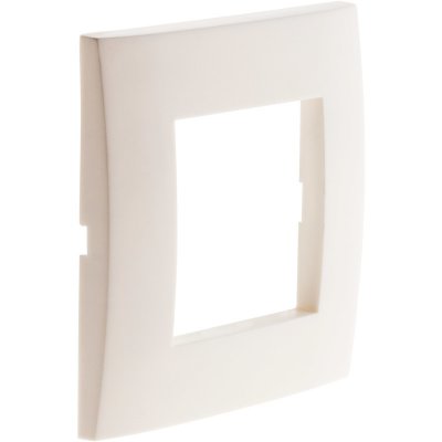 SIMPLEA Plaque Blanc simple Mat + 1 support transp. + griffes 