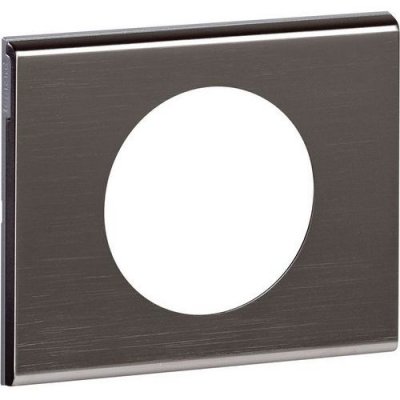 LEGRAND Plaque C&eacute;liane Black Nickel -1 poste