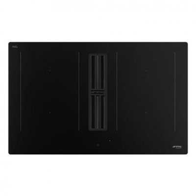 SMEG Plaque de cuisson avec hotte int&eacute;gr&eacute;e  HOBD382N2 Noir Mat
