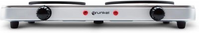 GRUNKEL Plaque de cuisson &eacute;lectrique 1500W + 1000W  EHP-218INOX