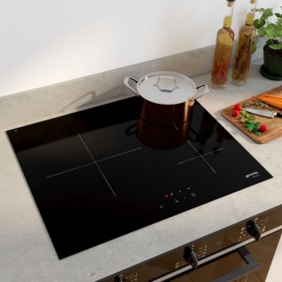 SMEG Plaque de cuisson induction 3 foyers - coloris noir - l.60 x P.51,5 x H.5,6 cm -  SI2631D
