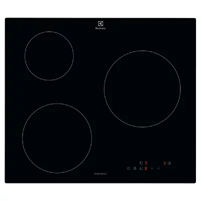 ELECTROLUX Plaque de cuisson induction 60cm 3 feux 6000w noir LIB60320CK