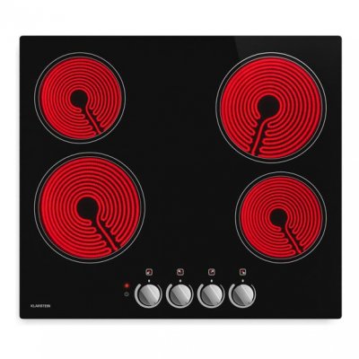 KLARSTEIN Plaque de cuisson vitroc&eacute;ramique - - EasyCook - 4 zones de cuisson - 6000 W - 11 niveaux