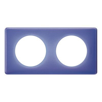 LEGRAND Plaque de finition double  C&eacute;liane Memories 90's violet