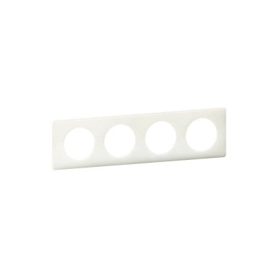 LEGRAND Plaque de finition quadruple  C&eacute;liane Memories Yesterday blanc