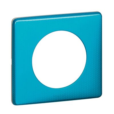 LEGRAND Plaque de finition simple  C&eacute;liane M&eacute;tal Blue Snake