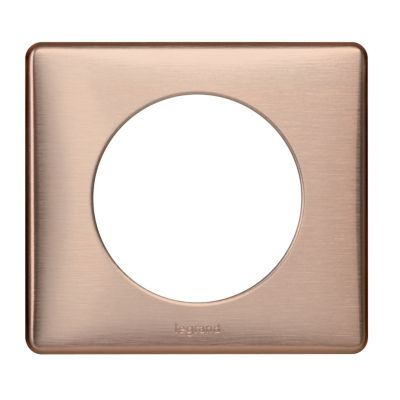 LEGRAND Plaque de finition simple  C&eacute;liane M&eacute;tal Copper