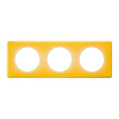 LEGRAND Plaque de finition triple  C&eacute;liane Memories Today jaune