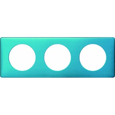 LEGRAND Plaque de finition triple  C&eacute;liane M&eacute;tal Blue Snake