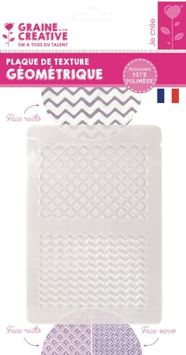 GRAINE CR Plaque de texture pour p&acirc;te polym&egrave;re - g&eacute;ometrique 264976
