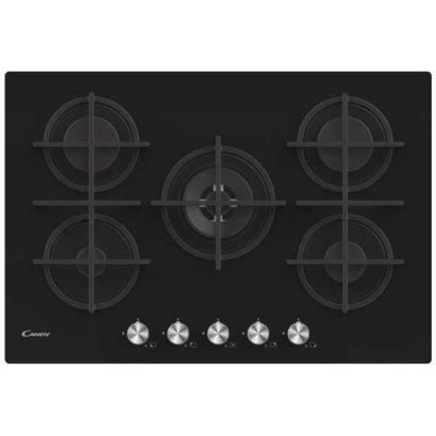 CANDY Plaque gaz dessus verre  cvg74wpb 