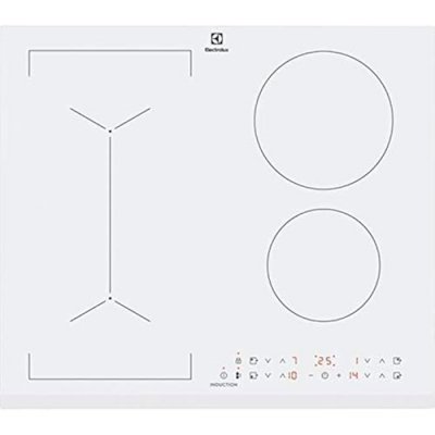 ELECTROLUX Plaque Induction  S&eacute;rie 600 LIV63431BW 3200W 240V Contr&ocirc;le Tactile 4 Foyers Verre Blanc 