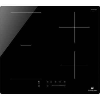 CONTINENTAL EDISON Plaque Induction Encastrable 4 Zones  Flex 7 200 W Noir 59x52 Cm