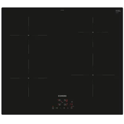 SIEMENS Plaque induction EU611BEB5E IQ100,4 boosters,17 puissances, 4600w