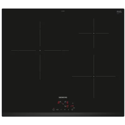SIEMENS Plaque induction EU63KBJB5E, IQ100, 3 foyers, 3 Boosters,