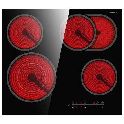 GASLAND CHEF Plaque Induction  CH604BF Commande Tactile 60cm 6600W 4 Foyers Verre C&eacute;ramique Noir