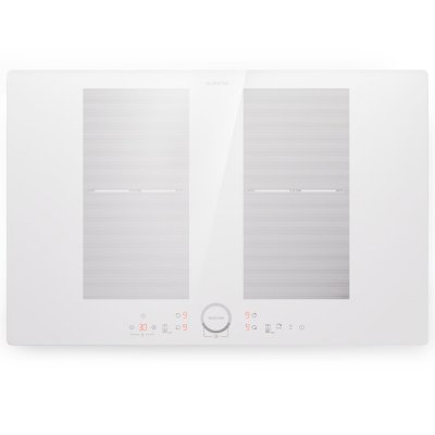 KLARSTEIN Plaque Induction Plaque de cuisson &agrave; Induction 4 Feux de 7000W Minuterie Blanc