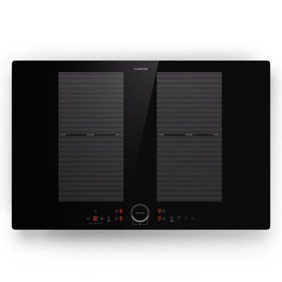 KLARSTEIN Plaque Induction Plaque de cuisson &agrave; Induction 4 Feux de 7000W Minuterie Noir