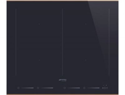 SMEG Plaque induction SIM6644R,Dolce Stil Novo, 4 foyers, 7400 W